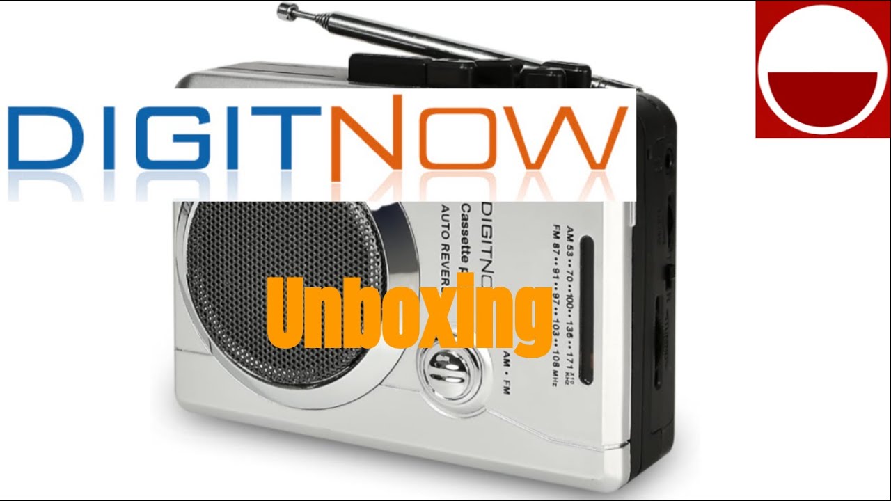 DIGITNOW!AM/FM Portable Pocket Radio and Voice Audio Cassette Recorder Unboxing