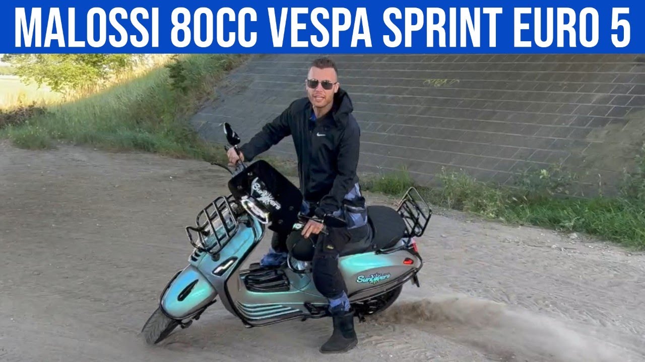 FULLY MALOSSI 80CC VESPA SPRINT EURO 5 - VOL GAS MET JOEY