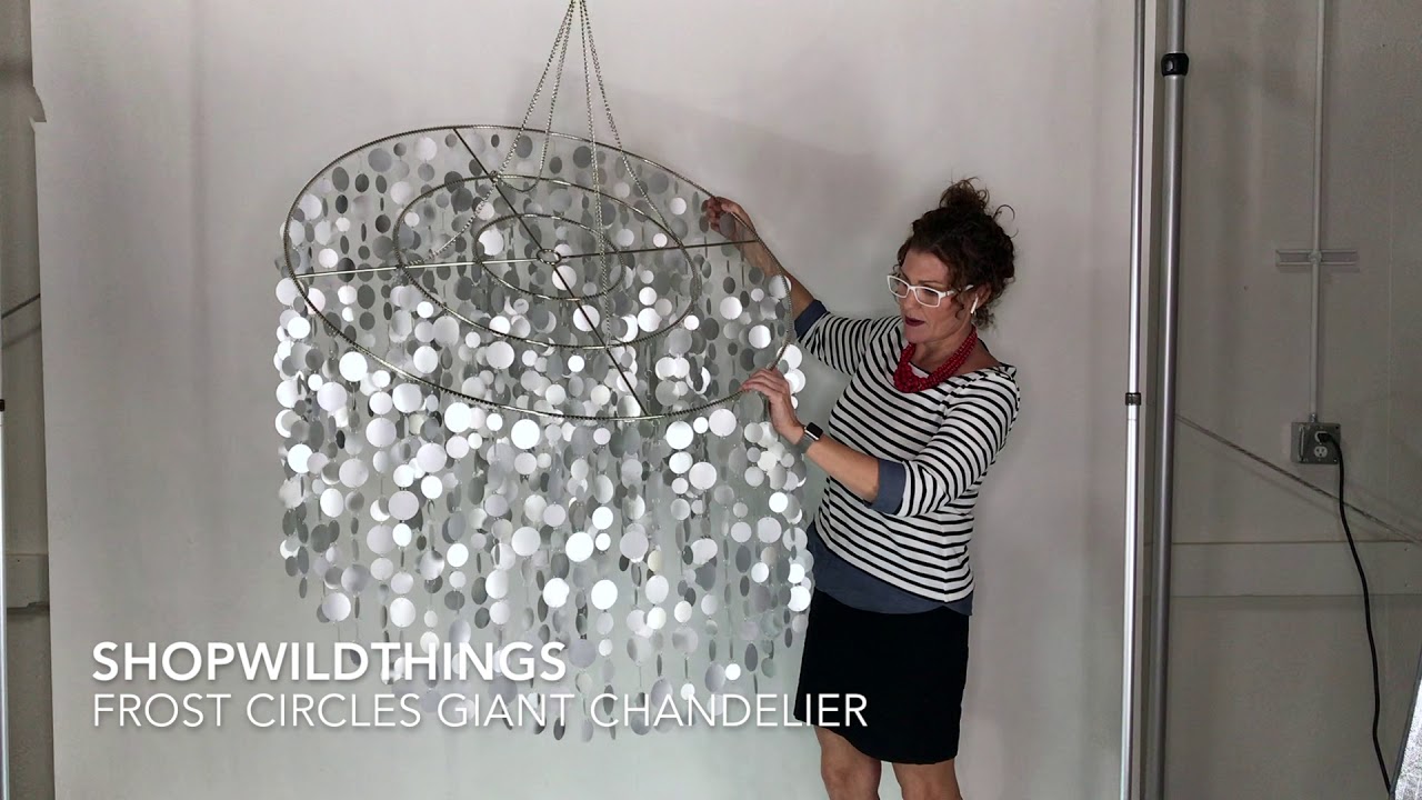 ShopWildThings Big Circles Chandelier Fire Retardant WOW Factor!