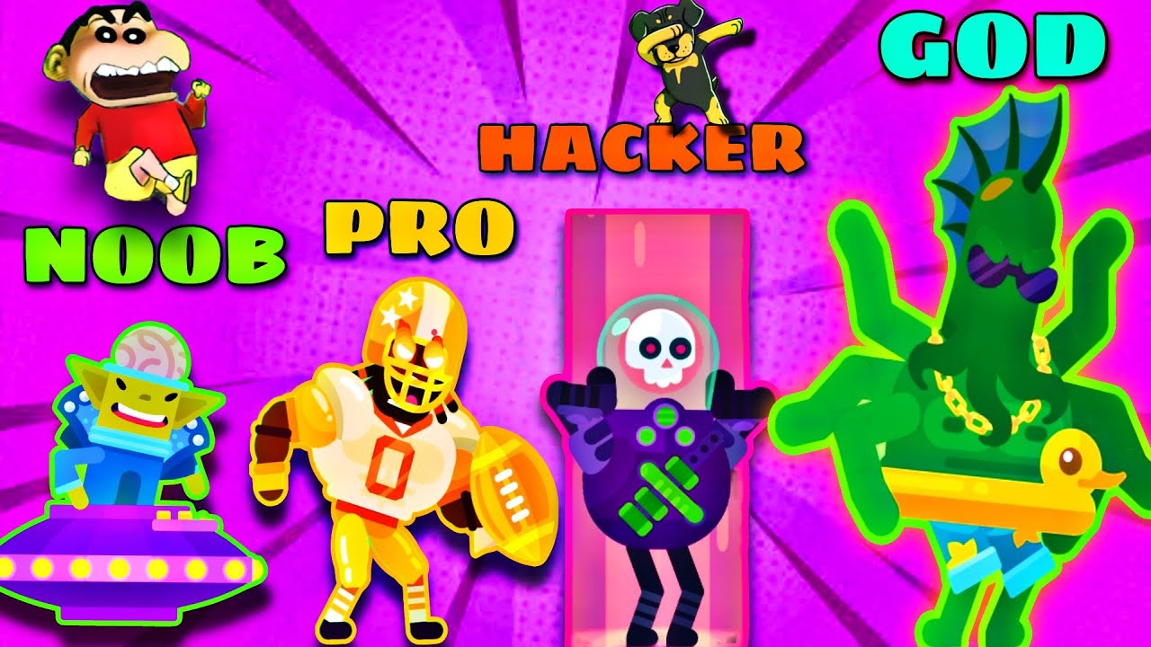 CHOP Vs SHINCHAN ! | Noob vs Pro vs Hacker vs God In ULTIMATE BOWMASTERS| IamBolt Gaming