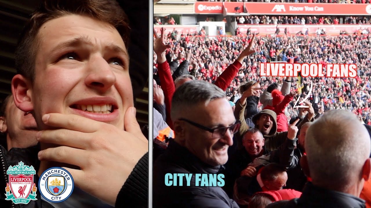 I sat in the middle of LIVERPOOL and MAN CITY fans at ANFIELD...