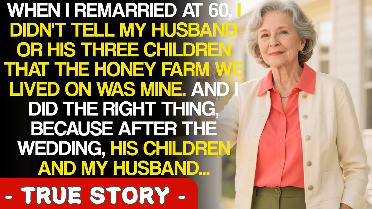 When I got remarried it saved me, that I didn't tell my husband or his children the honey farm...