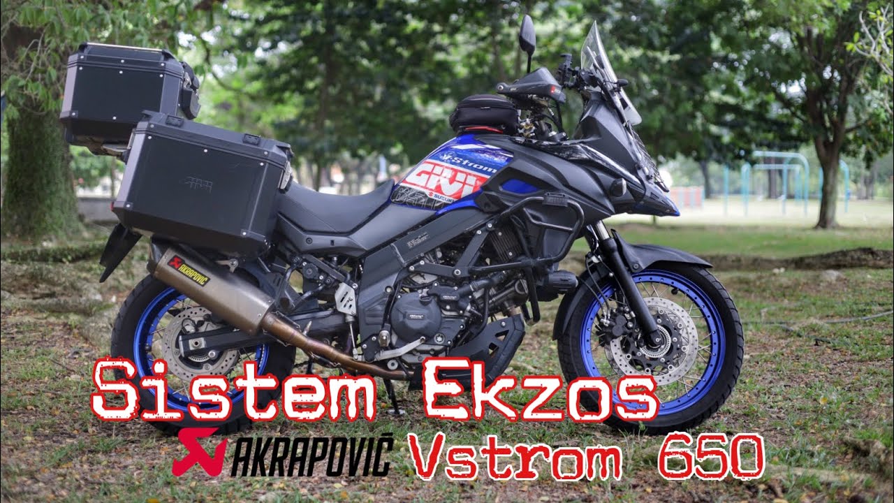 VStrom650 - Tukar Sistem Ekzos Akrapovic