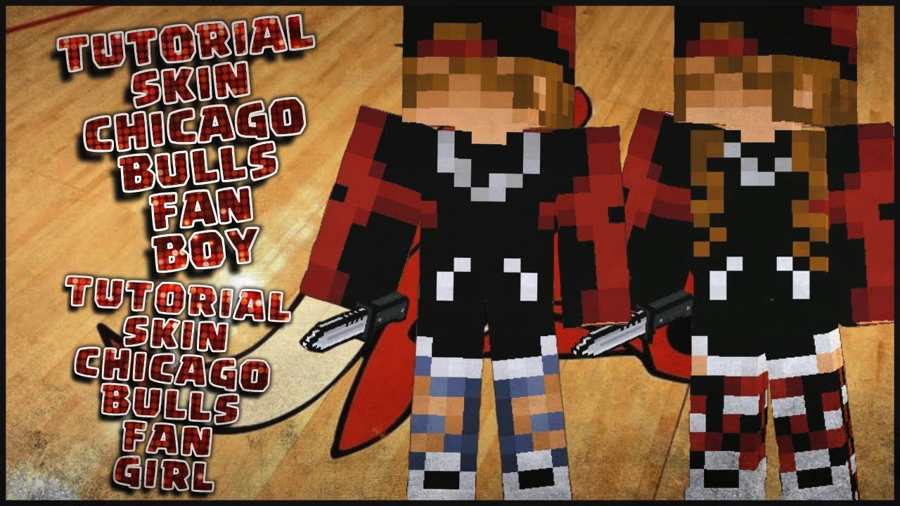 TUTORIAL: Skin Chicago Bulls Fan Boy/Chicago Bulls Fan Girl (Pixel Gun 3D) - Free Copy