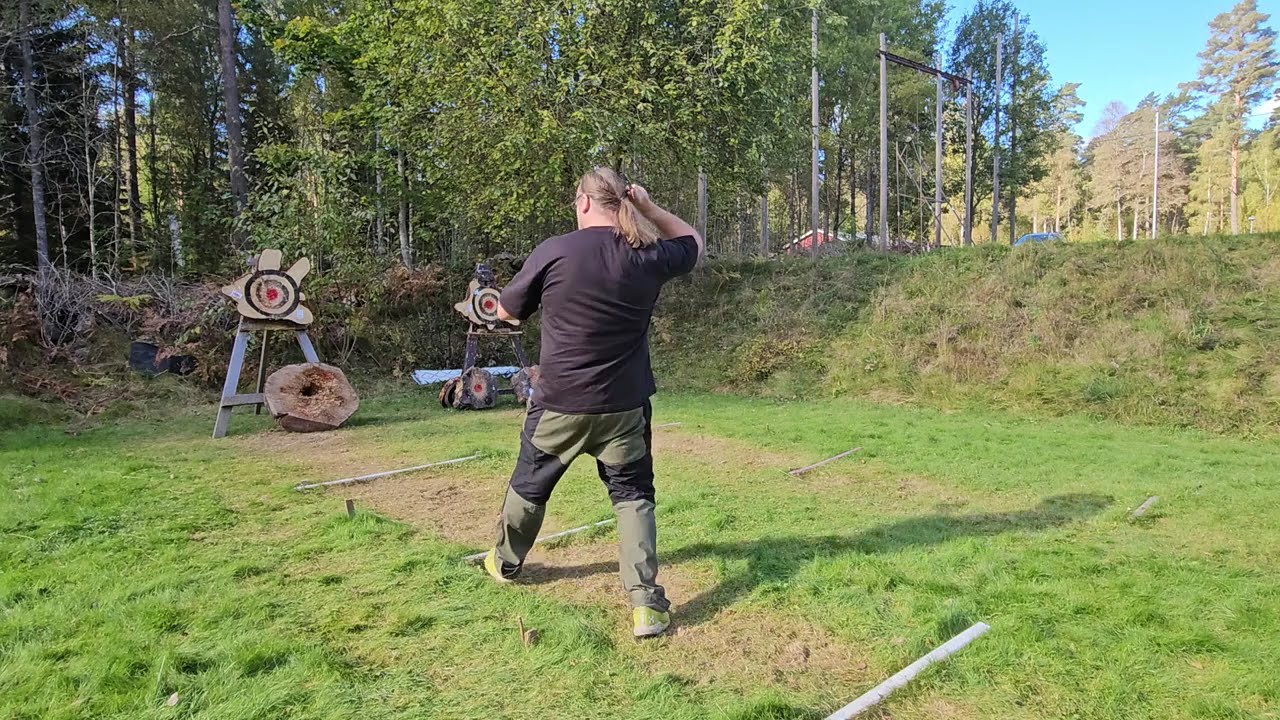 New throwing range, No Spin Throwing part 1