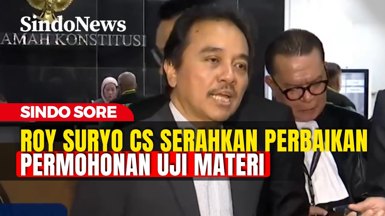Sambangi MK, Roy Suryo CS Serahkan Perbaikan Permohonan Uji Materi | Sindo Sore | 23/02