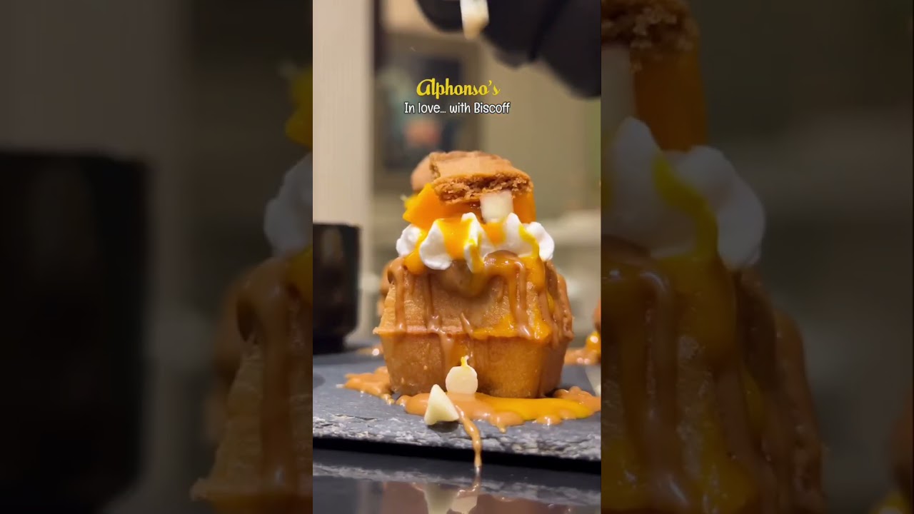 Bite-sized bliss: Mango Biscoff Waffle Bites 🧇🥭