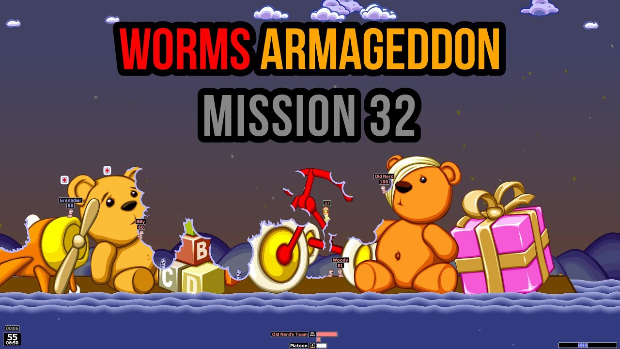 Worms Armageddon | Mission 32 - Trouble in Toy Store.