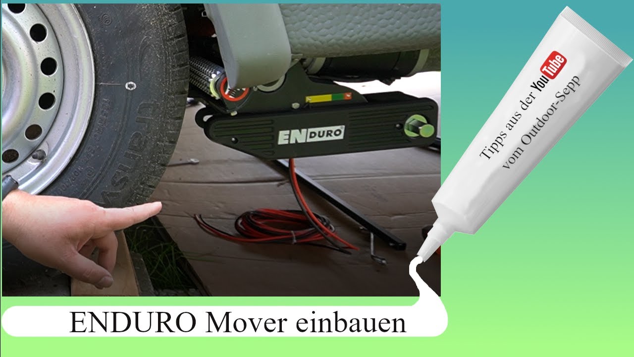 Einbau Enduro Em203 Mover am Wohnwagen ohne Hebebühne und Grube