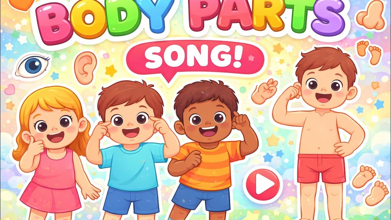 Body Parts Song for Kids 🧠👐 | Learn Body Parts Fun!