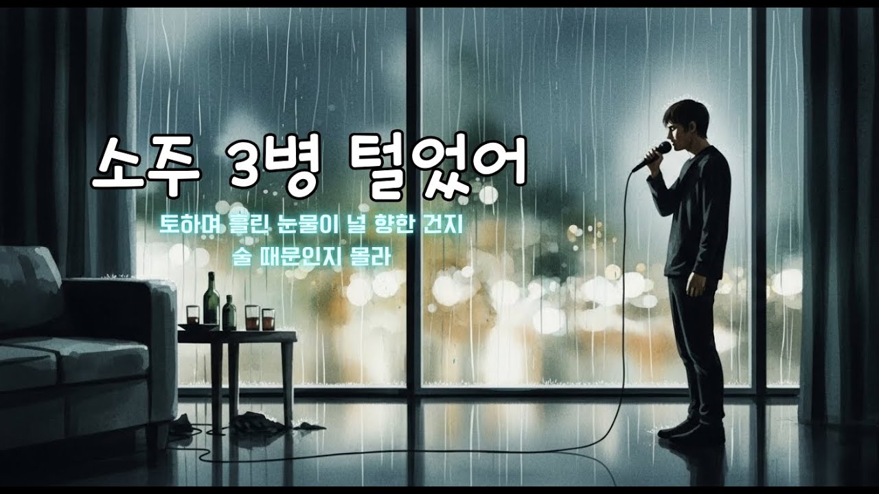 감성 AI 발라드 | 소주 3병 털었어🎶 | 결국 응급실로..