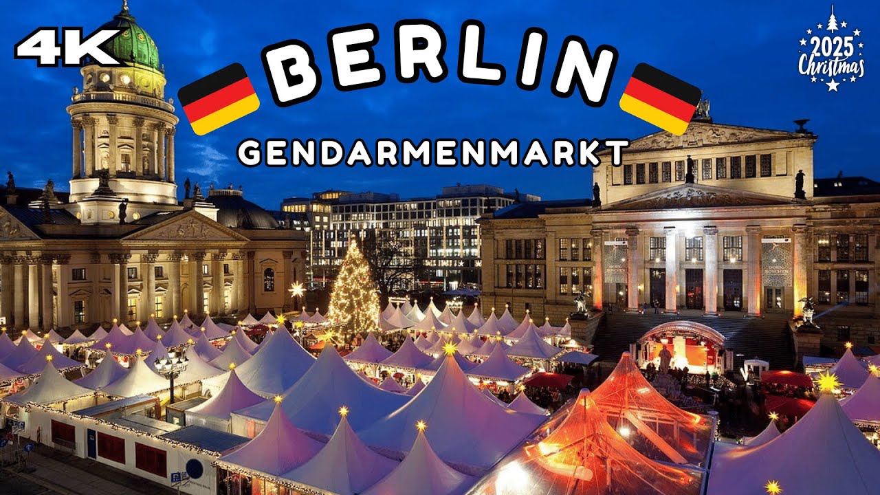 Berlin Winter Walk ❄️ Germany 🇩🇪 | Gendarmenmarkt Christmas Market | No Talking