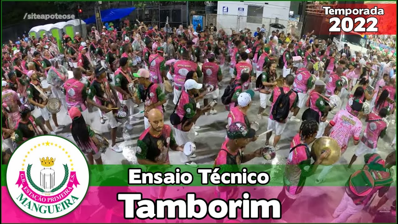 Mangueira 2022 | Tamborim e Chocalho - Ensaio Técnico | Samba ao vivo - #ET22
