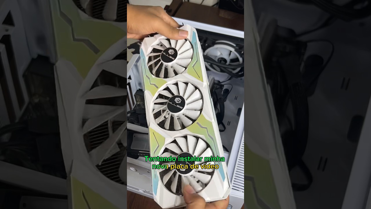 Instalando minha NOVA PLACA DE V&Iacute;DEO no PC #pcgamer #shorts #short