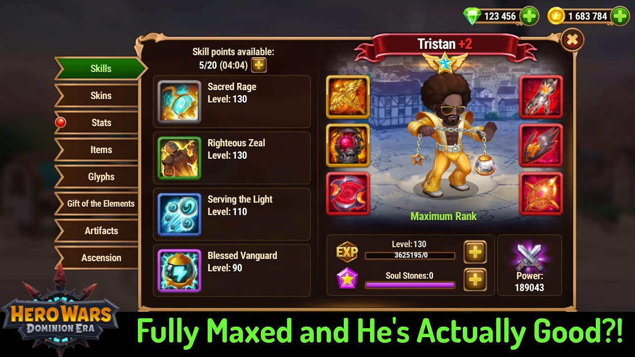 Buffing Up Tristan! &mdash; Hero Wars: Dominion Era