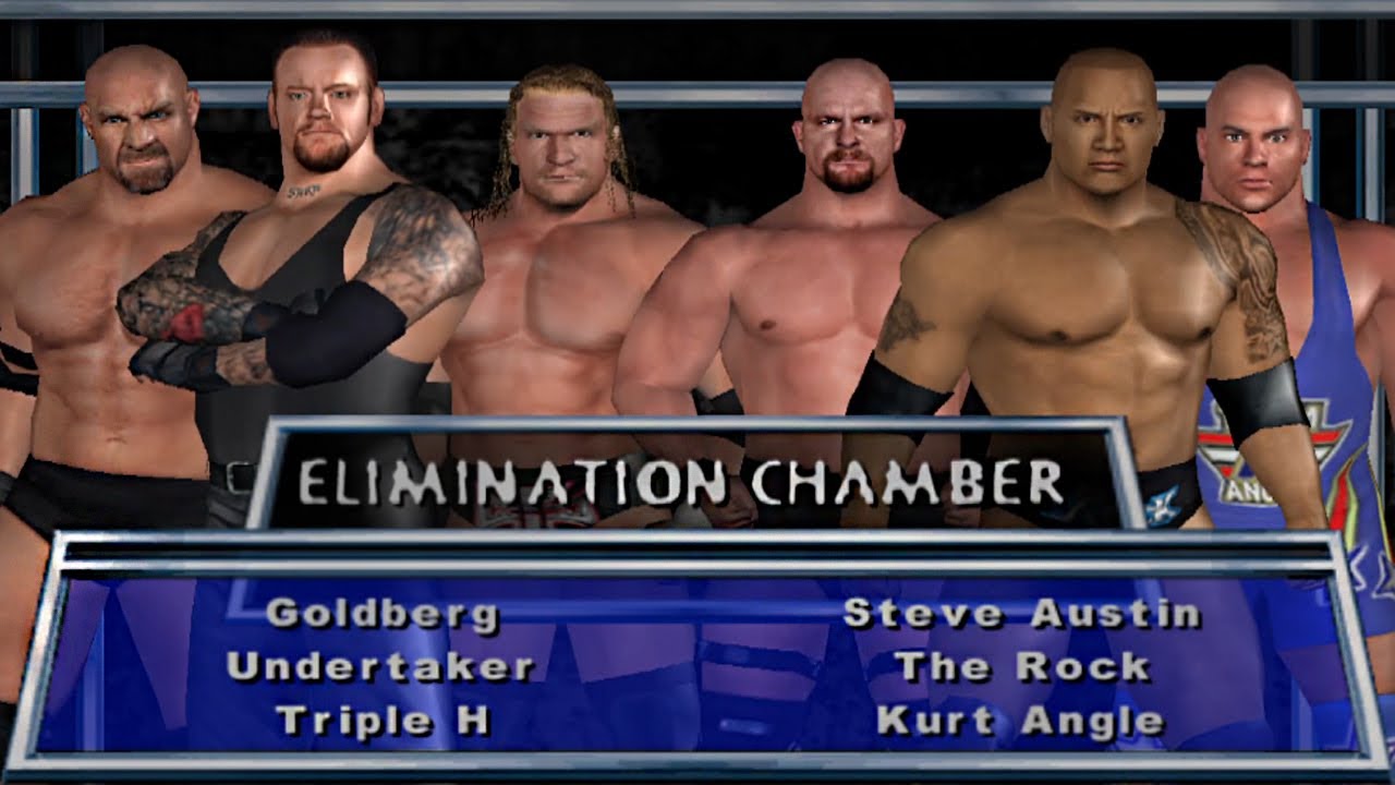 WWE SD! HCTP: Elimination Chamber 2 - Goldberg vs Undertaker vs HHH vs Austin vs Rock vs Kurt Angle!