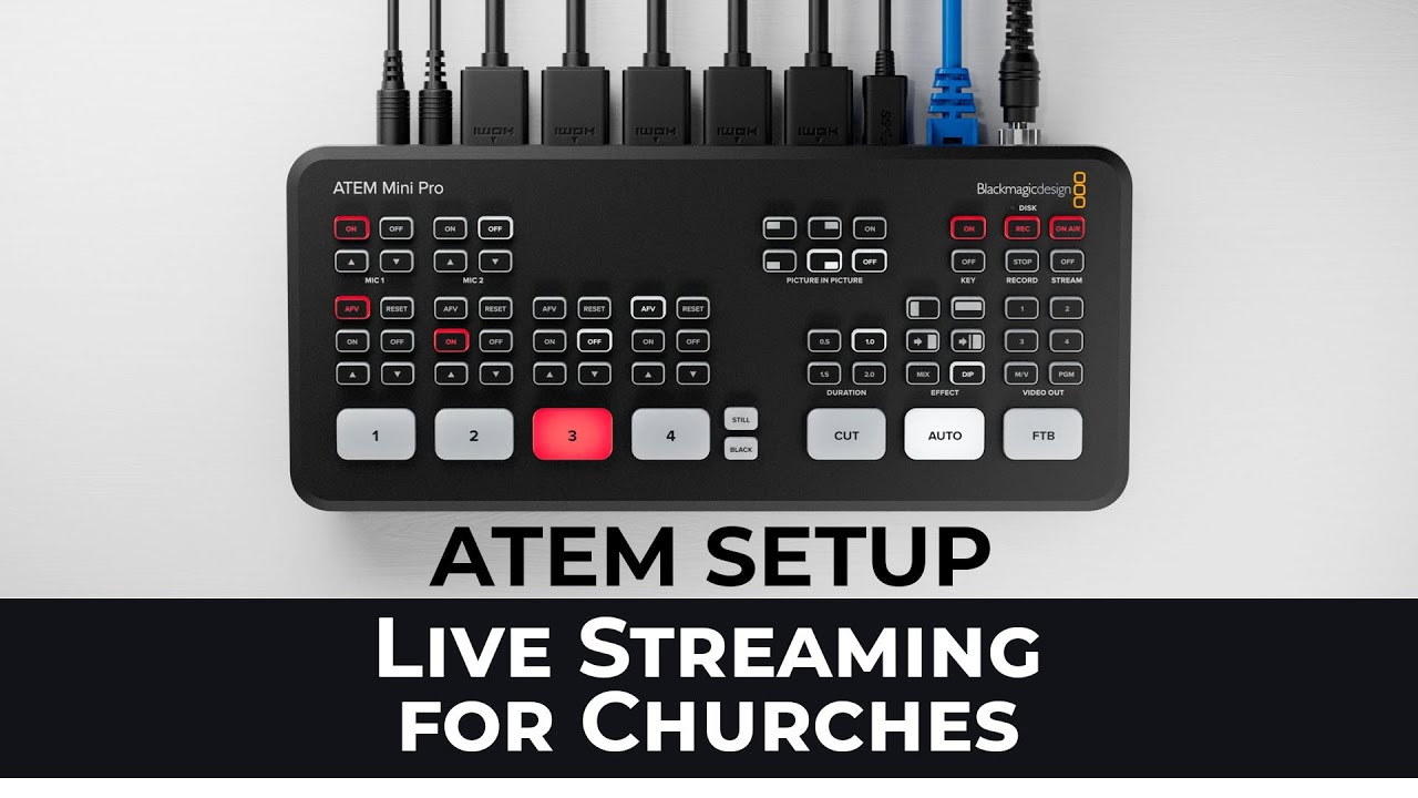 Setup the ATEM Mini Pro to Live Stream