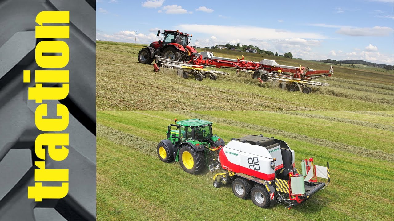 Pöttinger Top 1403C & Impress 185 VC Pro in der traction Arbeitsprobe