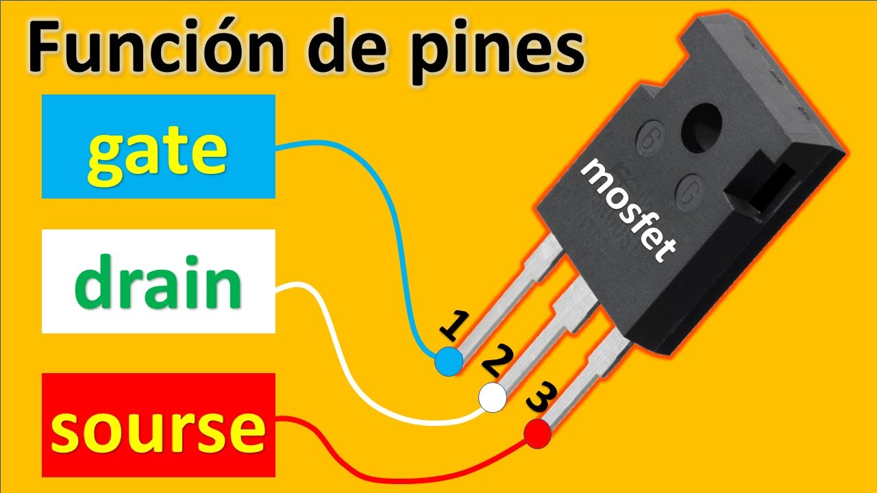 funcionamiento de compuerta drenador y surtidor en los transistores mosfet