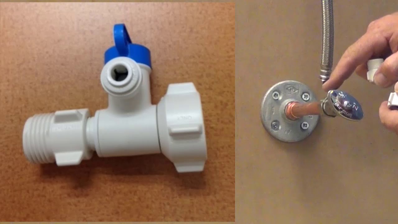 Installing the Angle Stop Adapter and Quick Connect Fitting