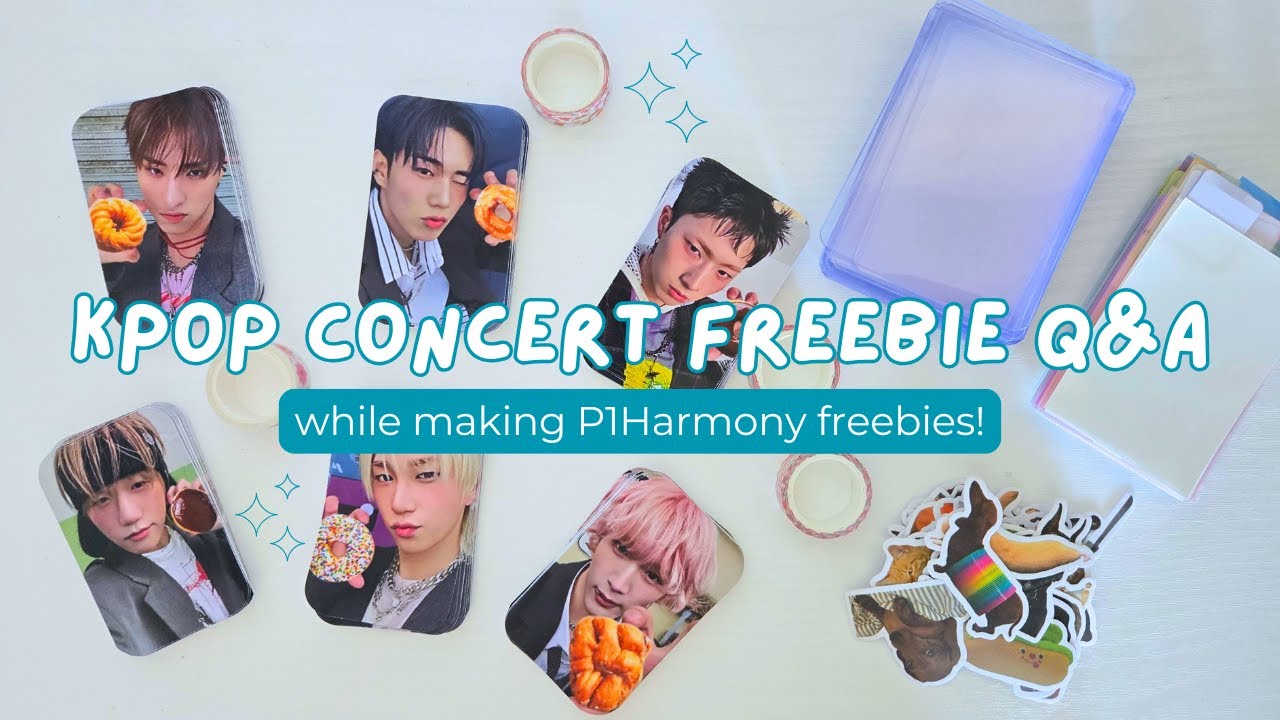 Let's talk kpop concert freebies ♡ Q&A while making P1Harmony freebies!