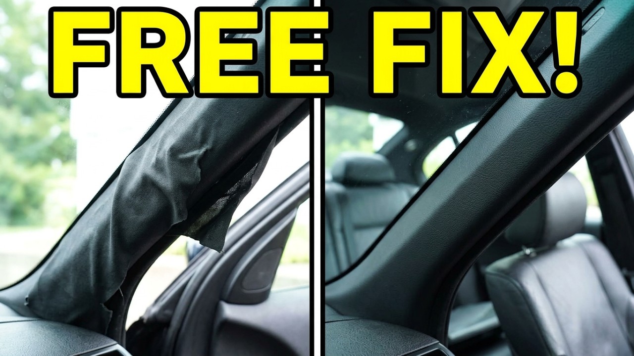 E46 LOOSE A/B/C PILLAR FABRIC FREE + EASY FIX