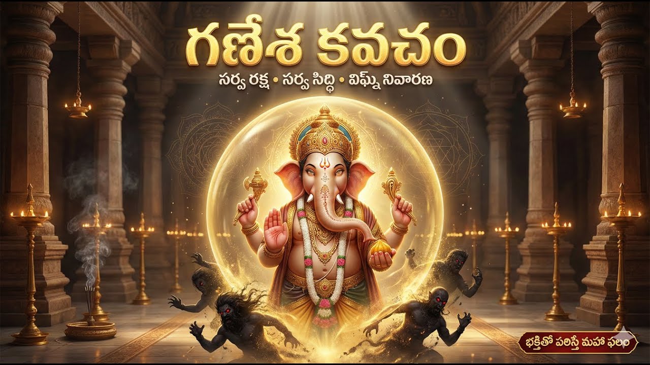 గణేశ కవచం | Sarva Raksha & Siddhi | Powerful Ganapathi Kavacham