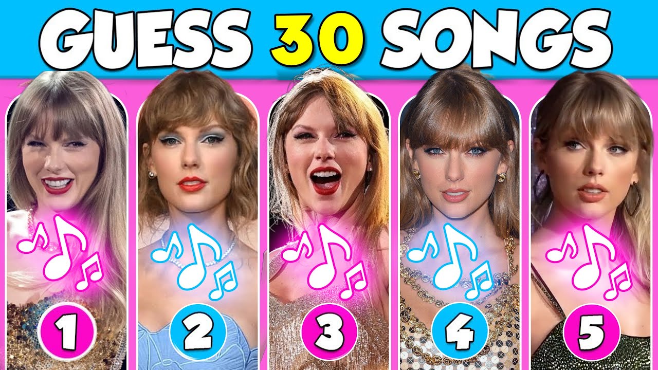🎤✨ Сможете ли вы угадать все 30 песен Тейлор Свифт? | Ultimate Swiftie Quiz 🎶💖