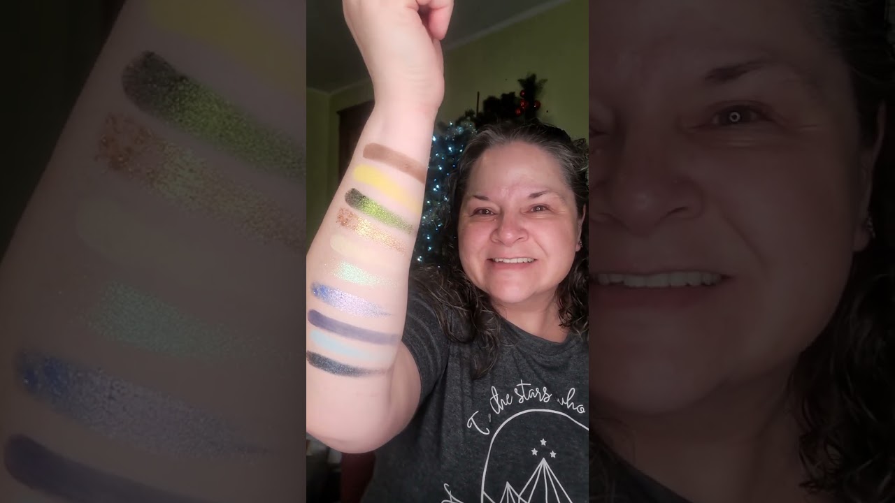 GRWM using Question beauty Land and Sea volume 1. With live swatches. 
