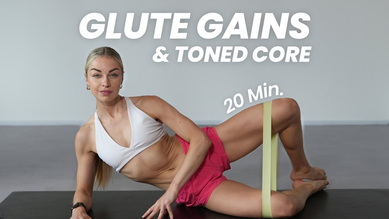 Best exercises to build glutes and deep core stability without weights | 20 min. at home workout
