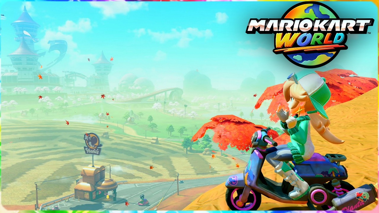 31 Minutes of Mario Kart World OST Radio with Day/Night Cycle Graphics Showcase