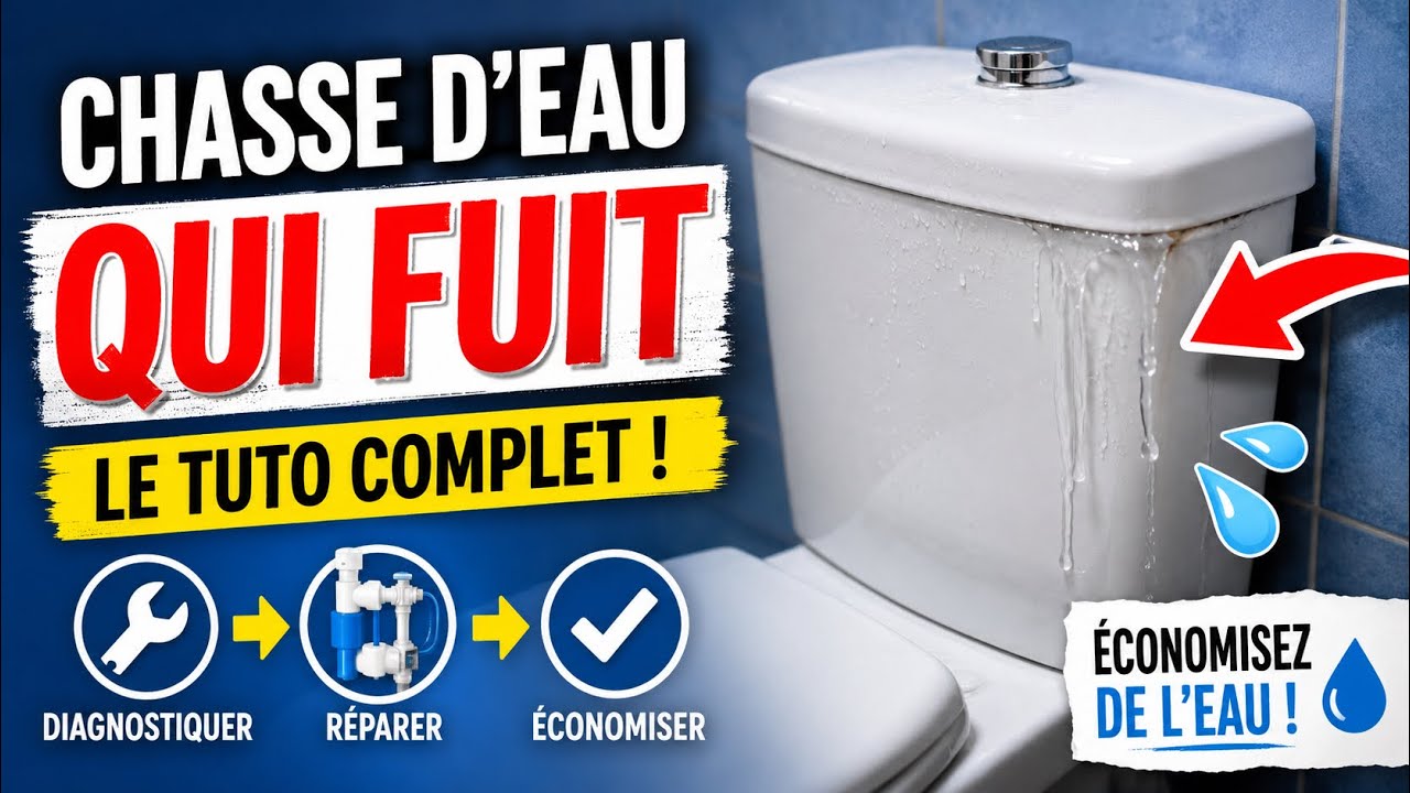 Comment réparer une chasse d’eau qui fuit/ qui coule