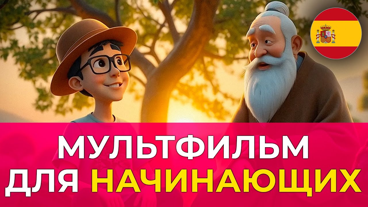 Начни понимать испанский на слух 🎧 : простой мультфильм для начинающих