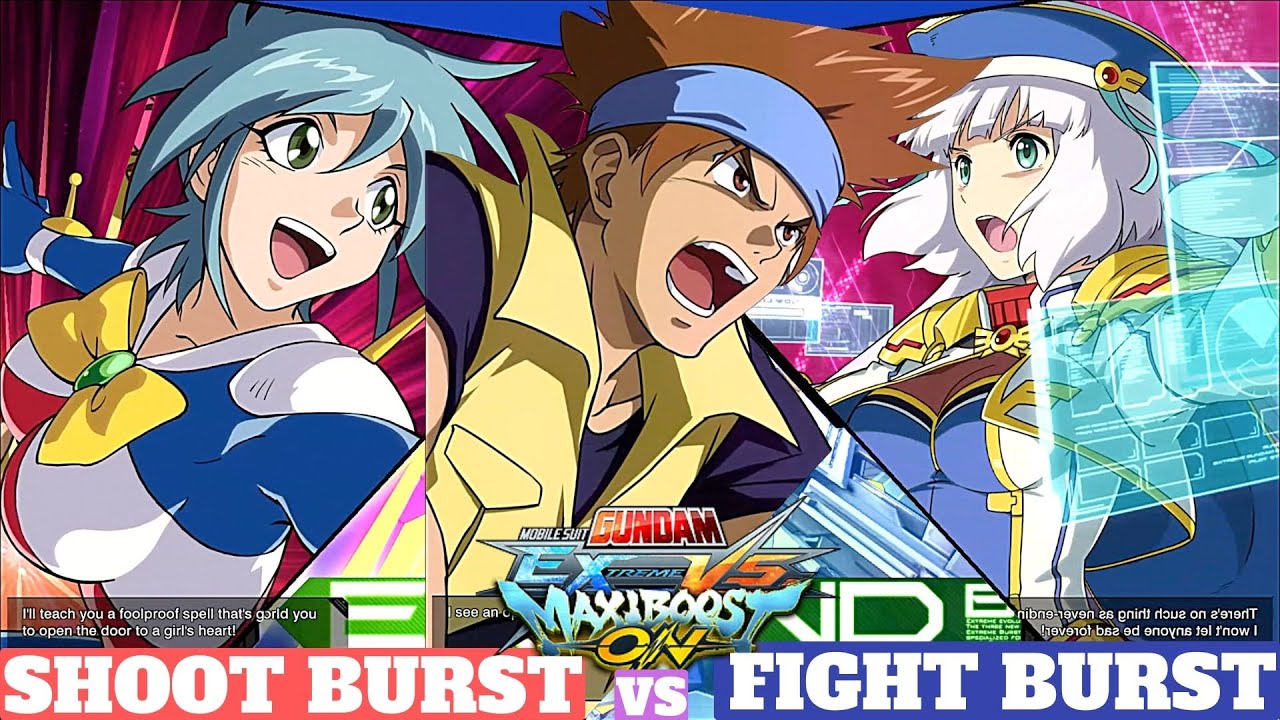 ALL FIGHTING vs SHOOTING BURST ATTACK - 185 Gundams/Units MOBILE SUIT GUNDAM EXTREME VS MAXIBOOST ON