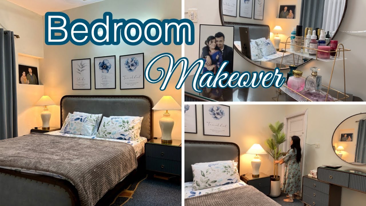 Small BEDROOM MAKEOVER From Scratch😍Aesthetic Bedroom Decor 🌼 Bedsheets Haul