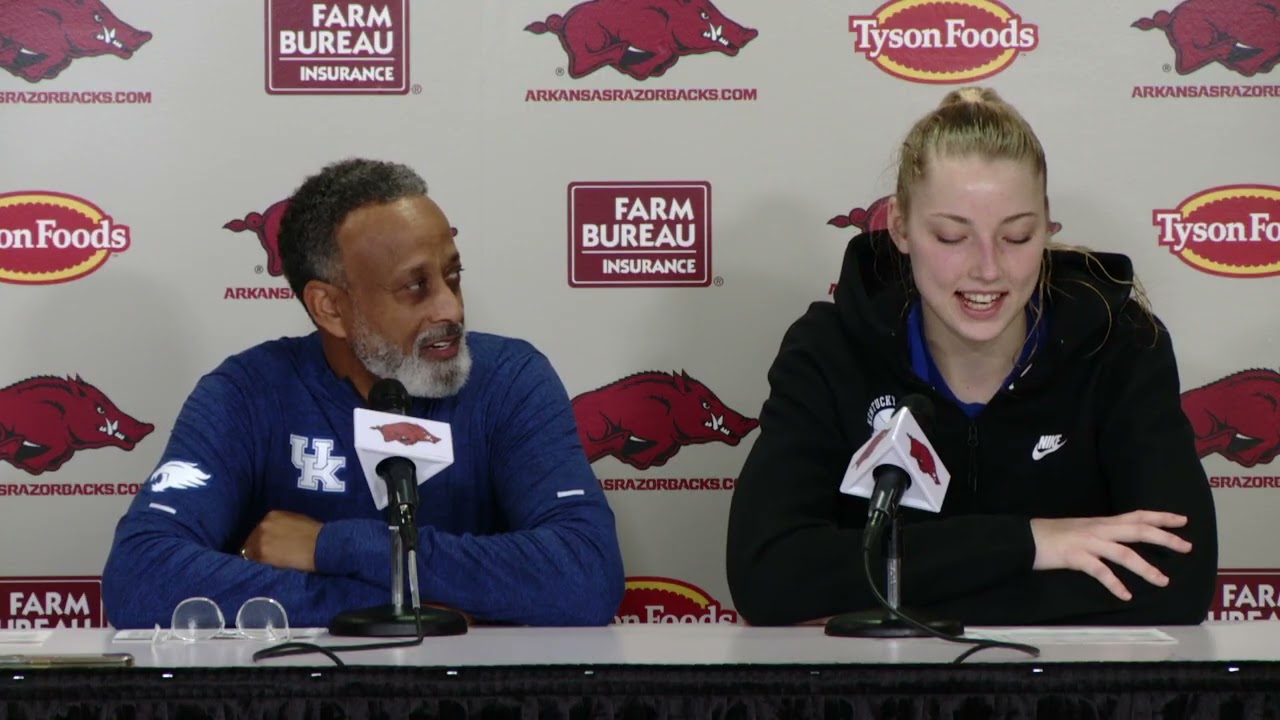 Kenny Brooks, Clara Strack press conference: Kentucky 93, Arkansas 73