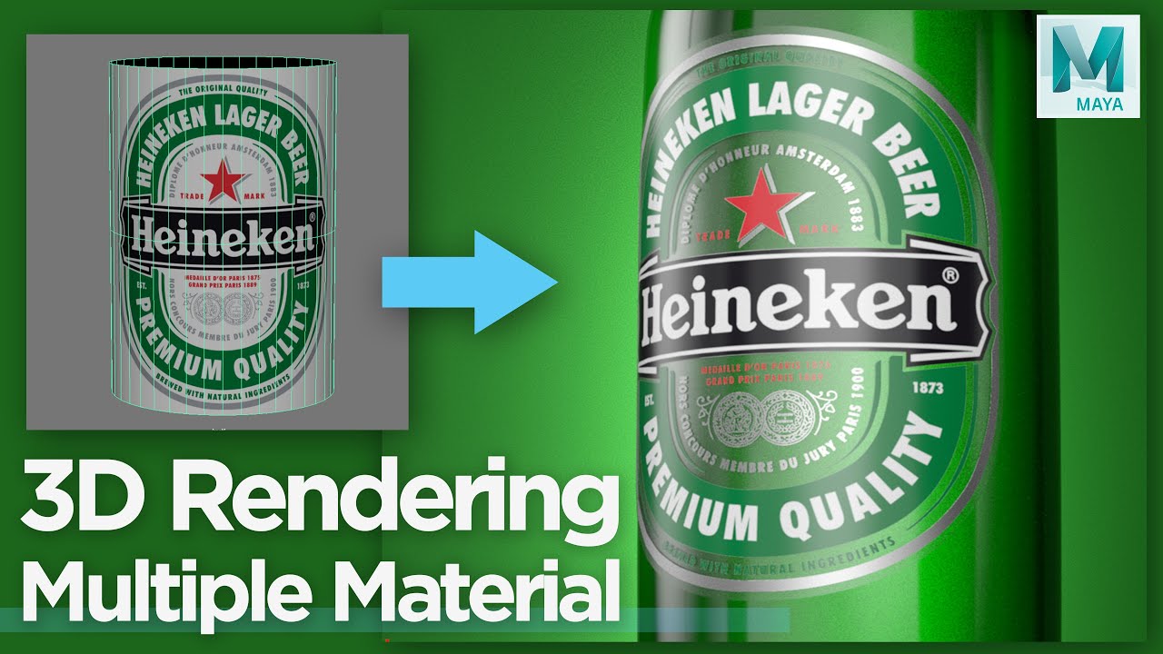 How to Apply Multiple Materials on a Single Object, with Arnold Renderer - Part 4