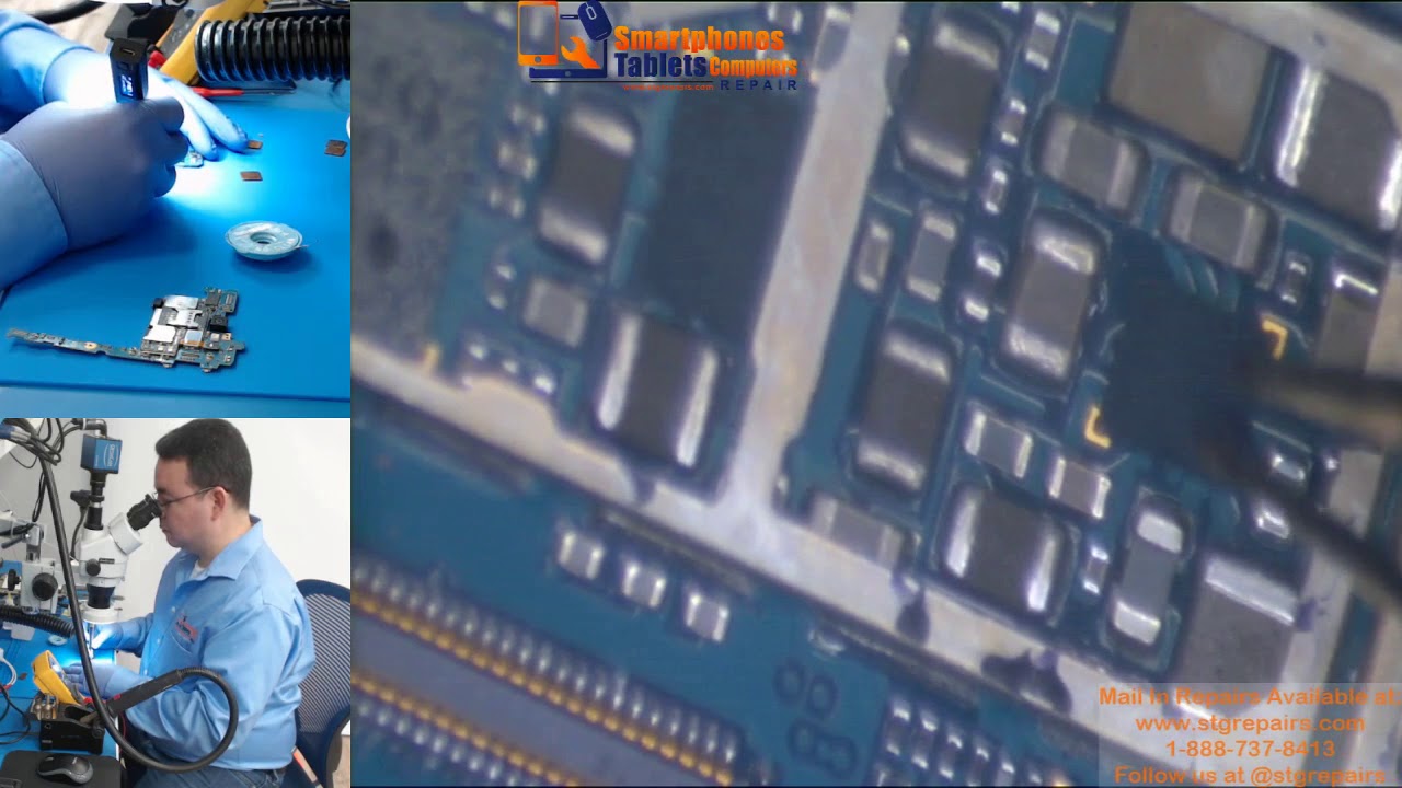 Samsung Tab S2 no carga y se calienta IC SM5703
