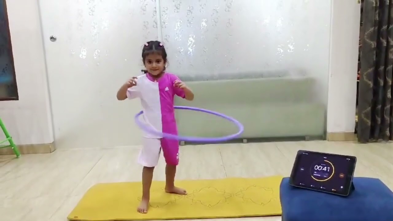 Maximum Hula Hoop Spins On Waist In One Minute- Achieved By Kyara Pratik Mittal