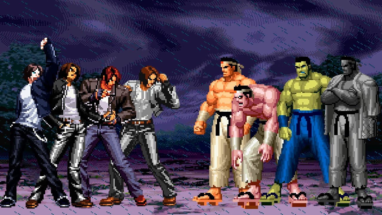 [KOF Mugen] Kyo Kusanagi Team vs Goro Daimon Team