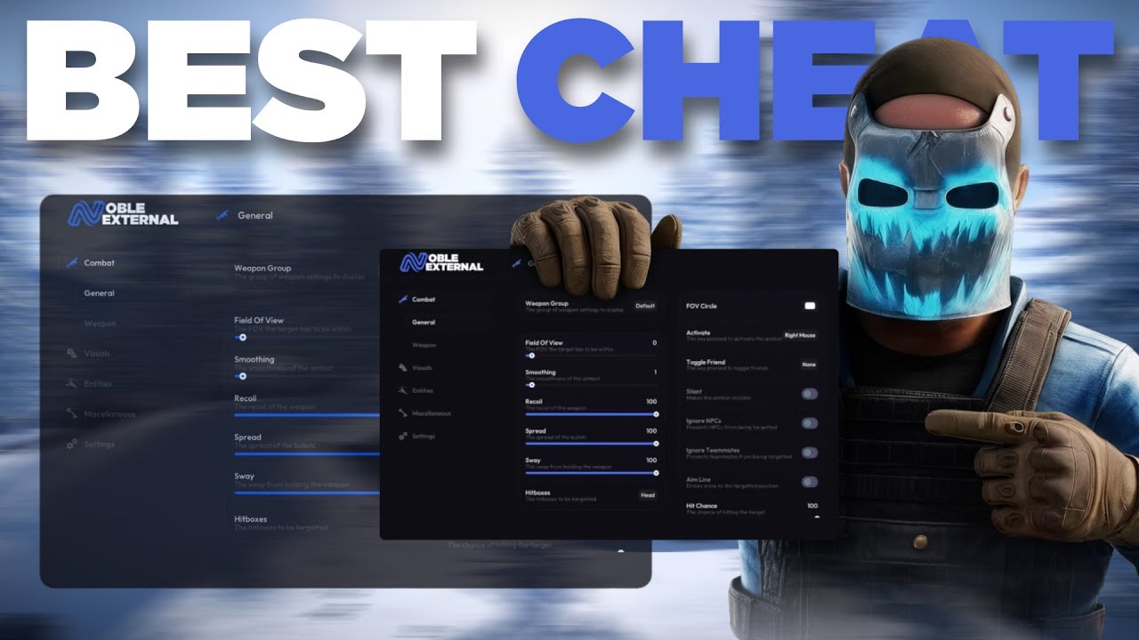 Using the BEST 7$ RUST CHEAT on a 500 POP server