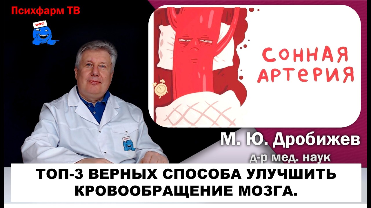 Топ-3 верных способа улучшить кровообращение мозга.