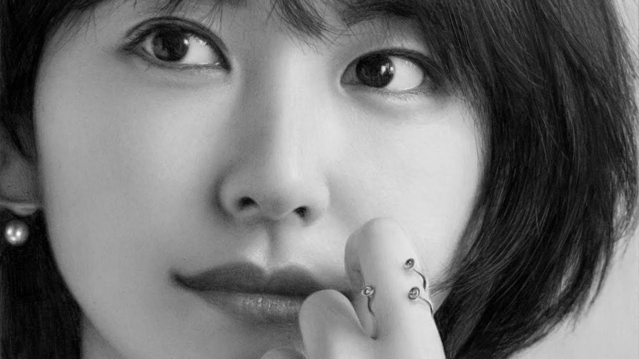 鉛筆画  新垣結衣  作画過程 /Pencil Drawing of Yui Aragaki