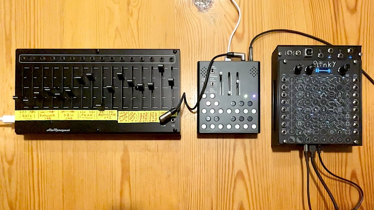 Tribute track with Meng Qi tribute firmware to Rob Hordijk. Wingie2 (Blippoo), 16n and Plinky synth.