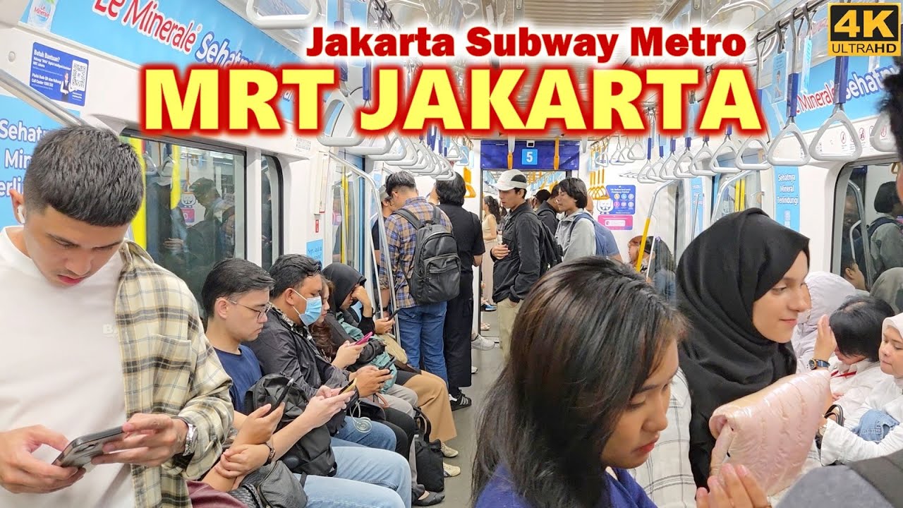 Walking Around naik MRT Jakarta lagi❗JAKARTA METRO - MRT paling the best [Bundaran HI to Dukuh Atas]