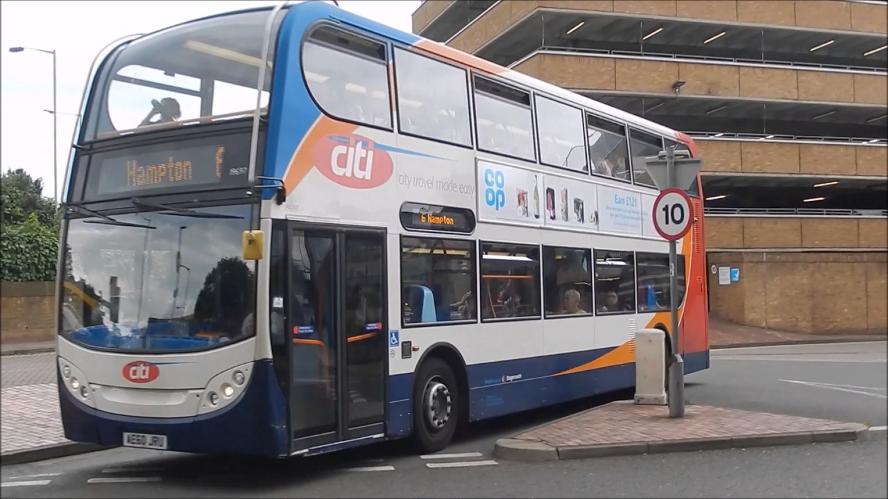 Buses in Peterborough, Cambridgeshire | May 2017