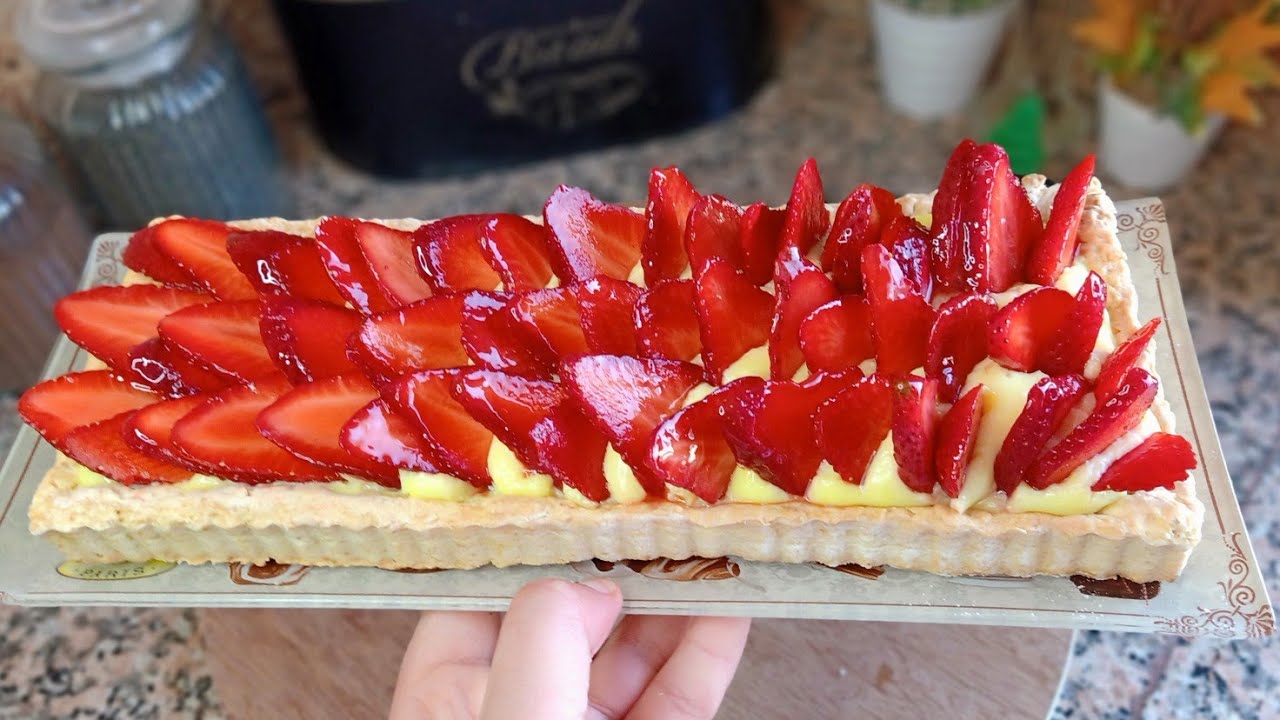 طارط بالفريز 🍓 Tartelette aux frais كتجي لذيدة فالمذاق وسهلة التحضير