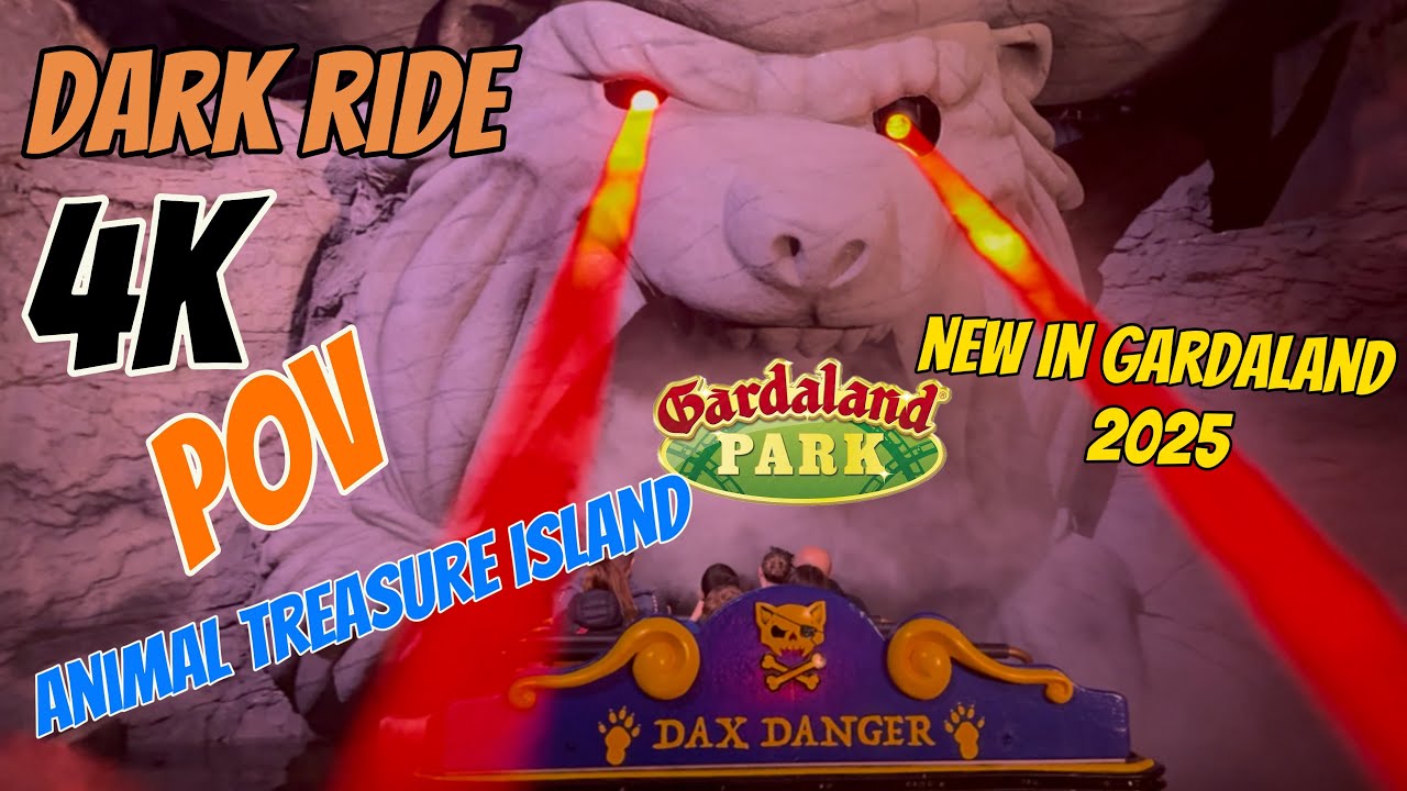 “Animal Treasure Island” Gardaland - Dark ride Gardaland - 4k Pov gardaland #gardaland