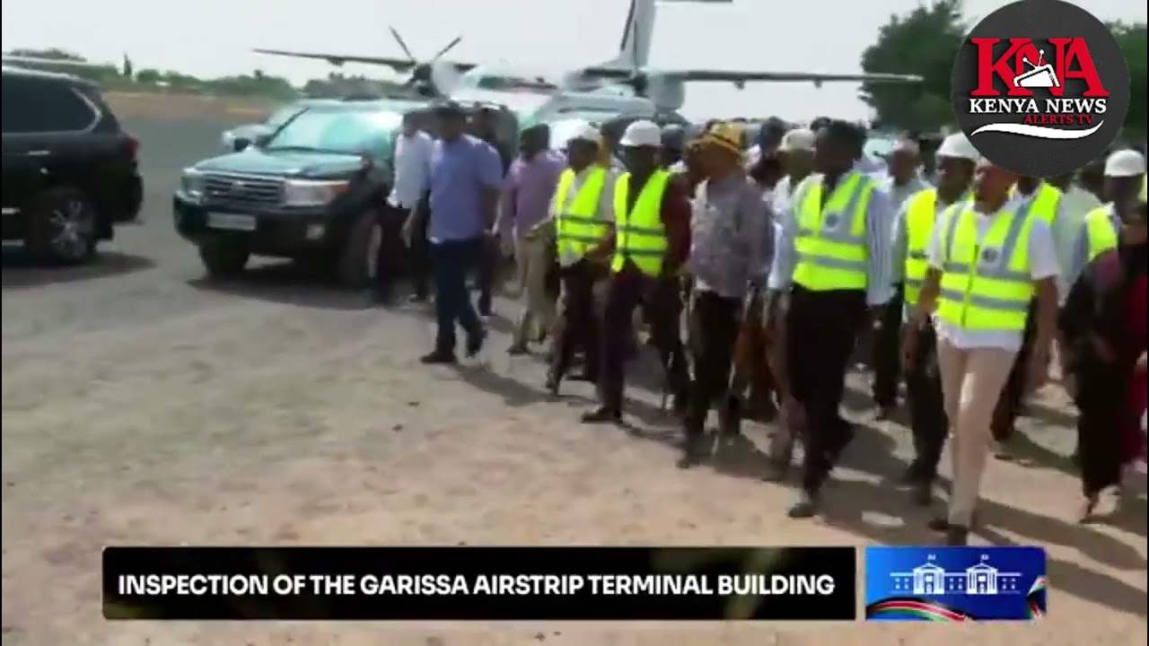 PRESIDENT RUTOP INSPECTS THE GARISSA AIRSTRIP TERMINAL BUILDING UNDER TIGHT SECURITY!