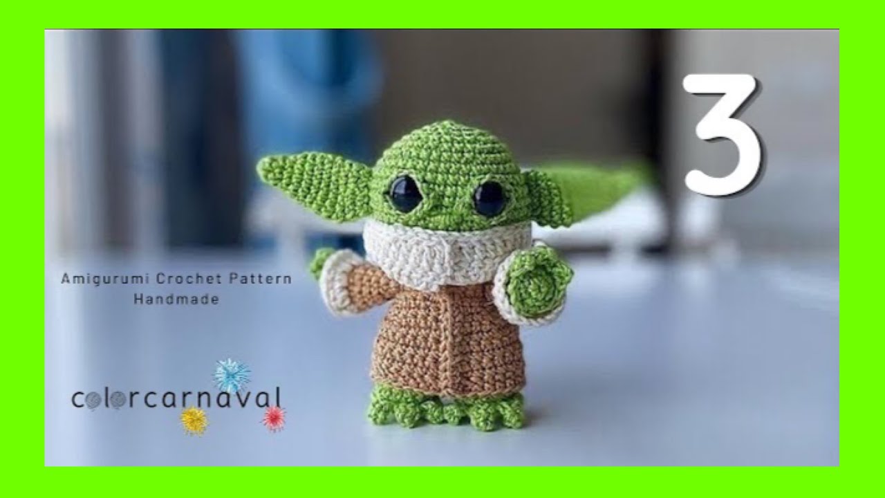 АМИГУРУМИ КРЮЧКОМ БЭБИ ЙОДА | ЧАСТЬ 3